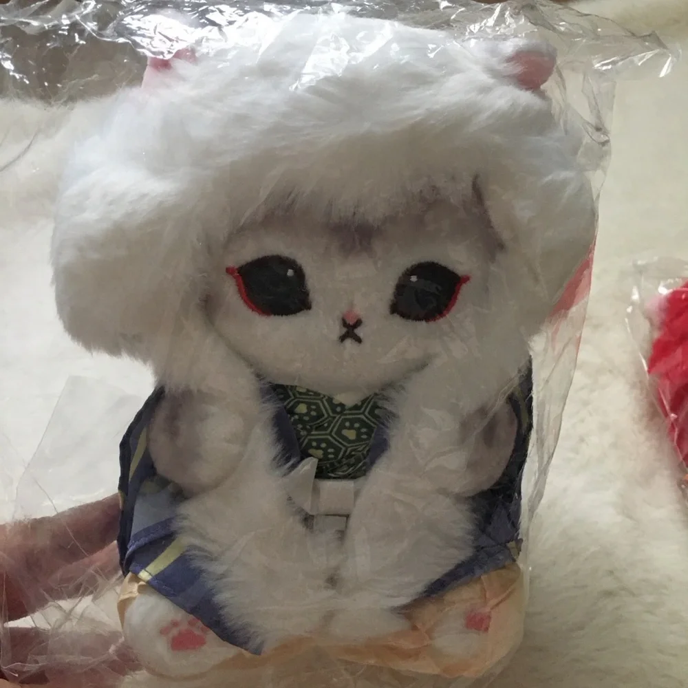 NWT mofumofu journey Kabuki Meow Plush Set